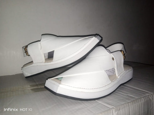 HANDMADE swati CHAPPAL KAPTAN | WHITE